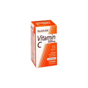 Health Aid Vitamin C 500mg 60 tabs (μασώμενα)