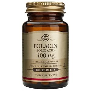 Solgar Folic Acid 400μg 100tabs