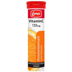 Lanes Vitamin C 135mg 20αναβράζ./πορτοκάλι