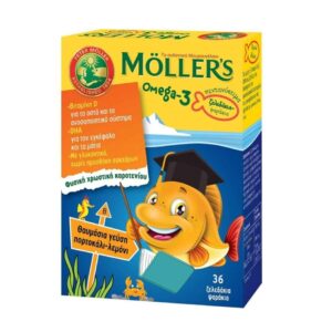 Moller's Omega 3 Kids με Γεύση Πορτοκάλι 36ζελεδάκια