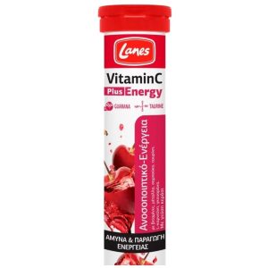 Lanes Vitamin C 500mg Plus Energy 20αναβράζ.