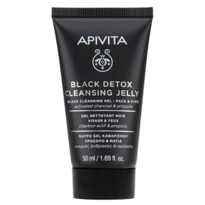 Apivita Μαύρο Gel Καθαρισμού Προσώπου & Ματιών 50ml