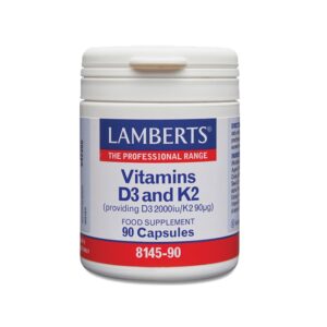 Lamberts Vitamin D3 2000IU & Κ2 90μg 90caps