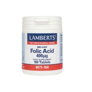 Lamberts Folic Acid 400μg 100tabs